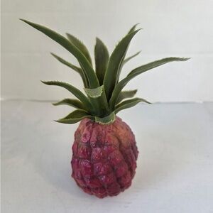 Vintage Fruit Decor Artificial Pineapple Fake Faux Fruit 6”